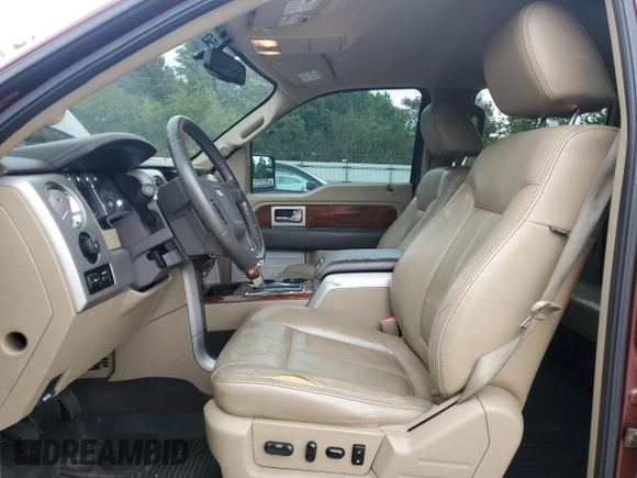 2009 Ford F-150 XL with VIN 1FTPW14V49FA35949, listed as a Copart auction lot 55382805 with 160,445 mi miles and Salvage title. Bid and sale history available at DreamBid. Image 7.