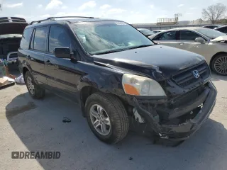 2005 Honda Pilot EX-L z VIN 5FNYF18635B001295, wystawiony jako Copart lot #52434555 z przebiegiem 318 797 mil mil oraz Szkoda całkowita • Salvage title. Historia ofert i sprzedaży dostępna na DreamBid. Obrazek 4.