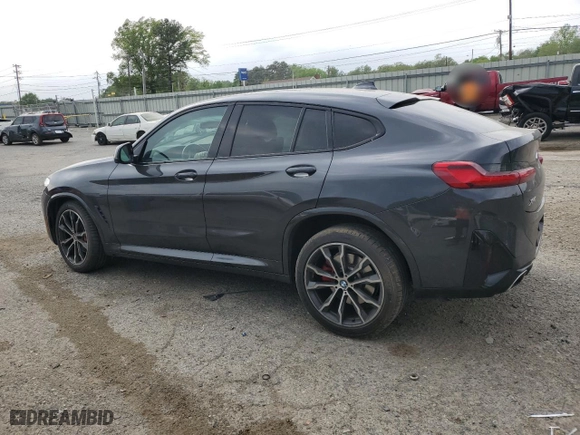 2022 BMW X4 xDrive30i with VIN 5UX33DT02N9J01520, listed as a Copart auction lot 51488055 with 0 mi miles and Salvage Title. Bid and sale history available at carsss.com. Image 2.