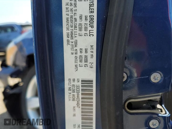2010 Dodge Caliber Mainstreet z VIN 1B3CB3HA4AD544647, wystawiony jako Copart lot #56196995 z przebiegiem 134 358 mil mil oraz Szkoda całkowita • Salvage title. Historia ofert i sprzedaży dostępna na DreamBid. Obrazek 13.