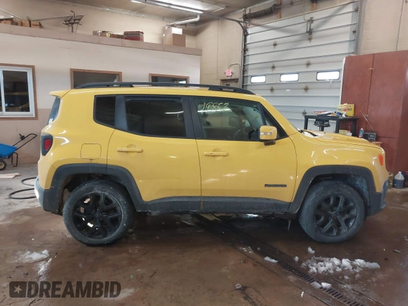 2017 Jeep Renegade Latitude with VIN ZACCJBBB5HPF12072, listed as a IAAI auction lot 41619852 with 106,753 mi miles. Bid and sale history available at carsss.com. Image 12.
