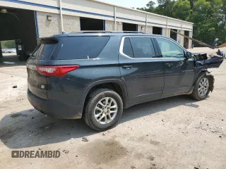 2020 Chevrolet Traverse LT Cloth with VIN 1GNERGKW7LJ324204, listed as a Copart auction lot 59526775 with 125,373 mi miles and Salvage title. Bid and sale history available at DreamBid. Image 3.