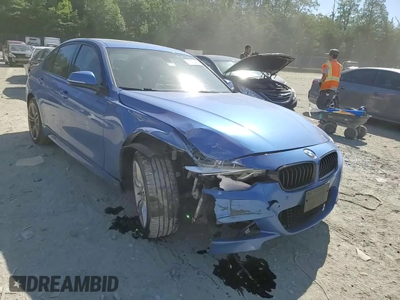 2015 BMW 3 Series 335i xDrive with VIN WBA3B9C53FP705486, listed as a Copart auction lot 57719445 with 76,148 mi miles and Salvage title. Bid and sale history available at DreamBid. Image 13.