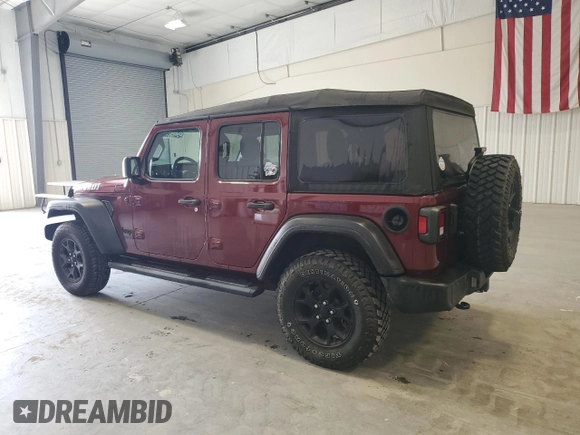 2021 Jeep Wrangler Unlimited Willys with VIN 1C4HJXDGXMW621782, listed as a Copart auction lot 49469275 with 60,388 mi miles and Clean title. Bid and sale history available at DreamBid. Image 2.