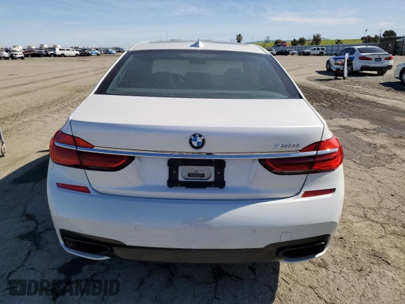 2016 BMW 7 Series 750i with VIN WBA7F0C55GGM20839, listed as a Copart auction lot 46189945 with 75,886 mi miles and Salvage Title. Bid and sale history available at carsss.com. Image 6.