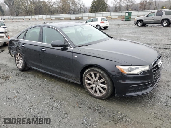 2015 Audi A6 3.0L TDI Premium Plus with VIN WAUFMAFC1FN009207, listed as a Copart auction lot 83690894 with 64,455 mi miles and Salvage Title. Bid and sale history available at carsss.com. Image 4.