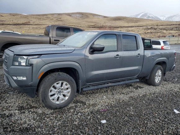2023 Nissan Frontier SV with VIN 1N6ED1FK4PN631238, listed as a Copart auction lot 43640525 with 26,974 mi miles and Salvage Title. Bid and sale history available at carsss.com. Image 1.