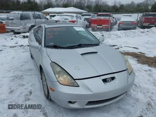 2000 Toyota Celica GT with VIN JTDDR32TXY0025192, listed as a IAAI auction lot 41596855 with 153,562 mi miles. Bid and sale history available at carsss.com. Image 1.