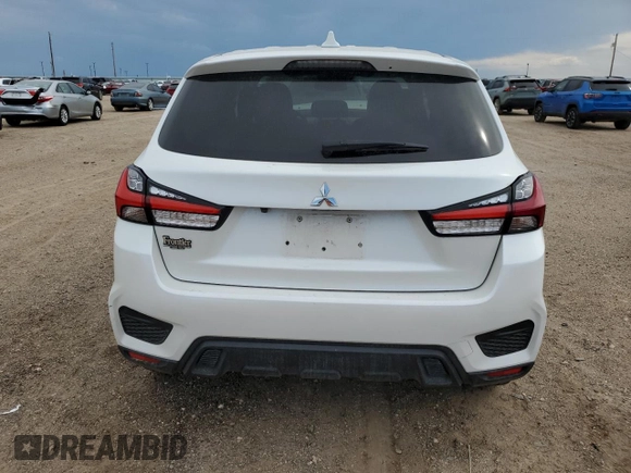 2021 Mitsubishi Outlander ES with VIN JA4APUAU5MU014560, listed as a Copart auction lot 55148675 with 54,469 mi miles and Salvage title. Bid and sale history available at DreamBid. Image 6.