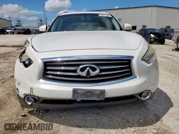 2014 Infiniti QX70 z VIN JN8CS1MU7EM450565, wystawiony jako Copart lot #55931325 z przebiegiem 159 813 mil mil oraz Szkoda całkowita • Salvage title. Historia ofert i sprzedaży dostępna na DreamBid. Obrazek 5.