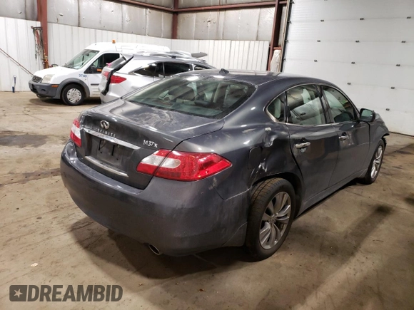 2011 Infiniti M37 with VIN JN1BY1AR8BM376710, listed as a Copart auction lot 79975754 with 64,135 mi miles and Salvage Title. Bid and sale history available at carsss.com. Image 3.