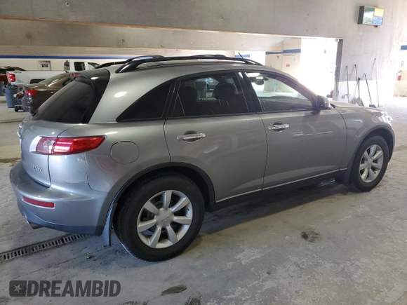2005 Infiniti FX35 with VIN JNRAS08W05X206120, listed as a Copart auction lot 74571574 with 152,153 mi miles and Salvage Title. Bid and sale history available at carsss.com. Image 3.