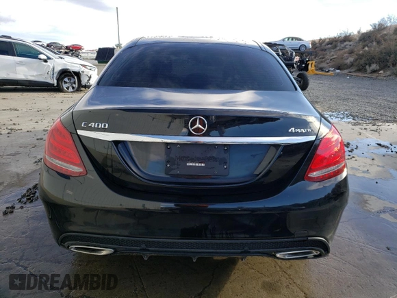 2015 Mercedes-Benz C-Class C 400 with VIN 55SWF6GB3FU016012, listed as a Copart auction lot 86436924 with 112,155 mi miles and Salvage Title. Bid and sale history available at carsss.com. Image 6.