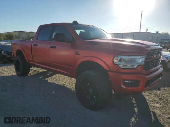 2021 Ram 2500 Laramie with VIN 3C6UR5FL6MG594415, listed as a Copart auction lot 75333454 with 63,082 mi miles and Salvage Title. Bid and sale history available at carsss.com. Image 4.