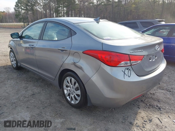 2012 Hyundai Elantra Limited with VIN KMHDH4AE9CU433241, listed as a IAAI auction lot 41834749 with 223,033 mi miles. Bid and sale history available at carsss.com. Image 3.