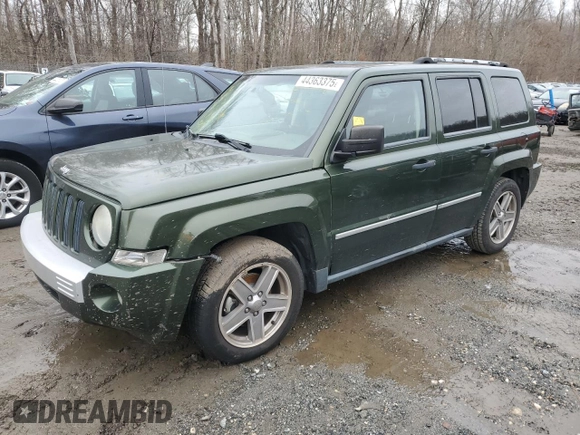2008 Jeep Patriot Limited with VIN 1J8FT48W28D623151, listed as a Copart auction lot 44363375 with 218,930 mi miles and Salvage Title. Bid and sale history available at DreamBid. Image 1.
