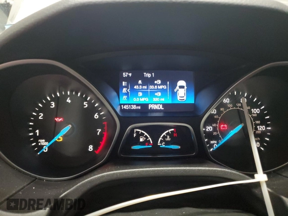 2015 Ford Focus SE с VIN 1FADP3F25FL268238, выставлен на аукционе Copart как лот 57151555 с пробегом 145 138 миль миль и Чистый • Clean title. История ставок и продаж доступна на DreamBid. Изображение 9.