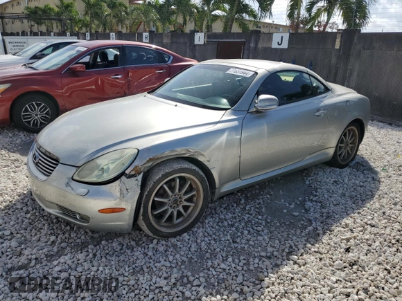 2004 Lexus SC 430 with VIN JTHFN48Y240051291, listed as a Copart auction lot 77631944 with 169,055 mi miles and Salvage Title. Bid and sale history available at DreamBid. Image 1.
