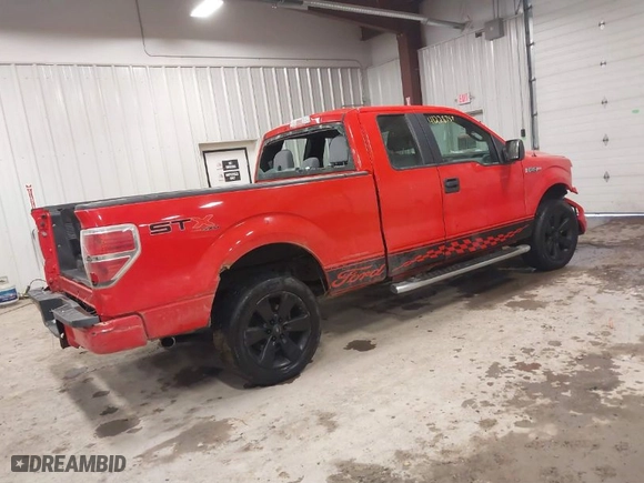 2013 Ford F-150 XL with VIN 1FTFX1EFXDFB58633, listed as a IAAI auction lot 41228757 with NaN miles. Bid and sale history available at carsss.com. Image 4.