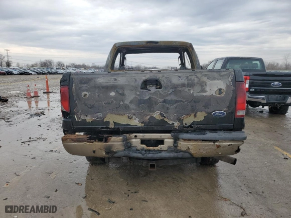 2005 Ford Super Duty F-250 XL with VIN 1FTSX21595ED01743, listed as a Copart auction lot 47856865 with 0 mi miles and Salvage Title. Bid and sale history available at carsss.com. Image 6.