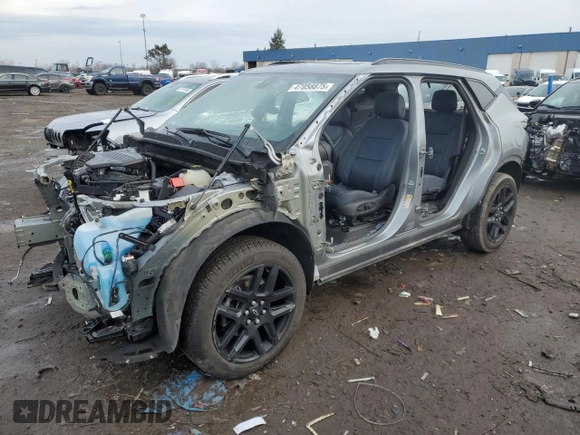 2023 Chevrolet Blazer RS with VIN 3GNKBERS6PS219608, listed as a Copart auction lot 47058875 with Not provided miles and Non repairable. Bid and sale history available at DreamBid. Image 1.