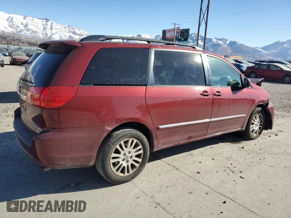 2008 Toyota Sienna XLE with VIN 5TDBK22C48S018189, listed as a Copart auction lot 41858085 with 145,583 mi miles and Salvage Title. Bid and sale history available at carsss.com. Image 3.