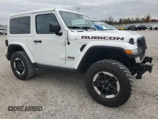 2021 Jeep Wrangler Rubicon with VIN 1C4HJXCG8MW857560, listed as a Copart auction lot 76726934 with 43,366 mi miles and Salvage title. Bid and sale history available at DreamBid. Image 4.