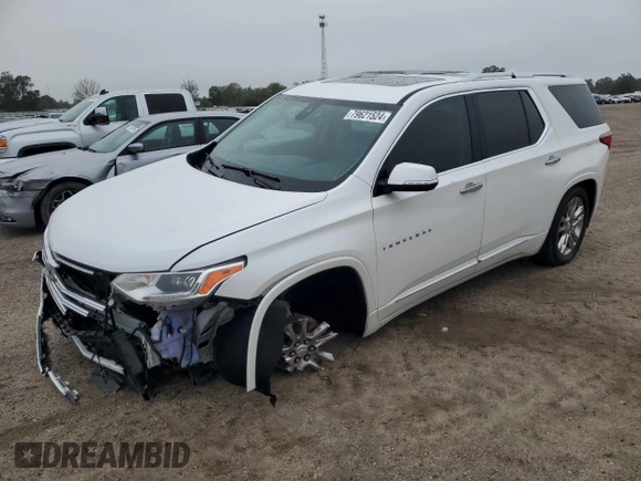 2020 Chevrolet Traverse High Country with VIN 1GNERNKW2LJ128319, listed as a Copart auction lot 79621524 with 83,590 mi miles and Salvage title. Bid and sale history available at DreamBid. Image 1.