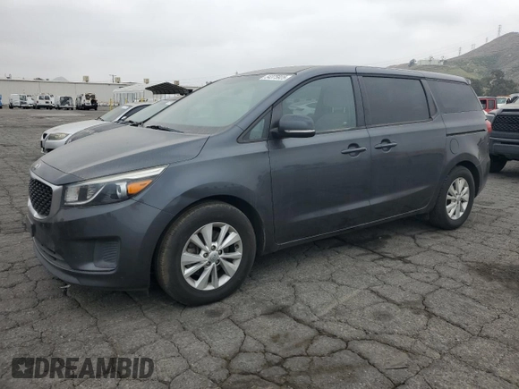 2017 Kia Sedona LX with VIN KNDMB5C16H6218630, listed as a Copart auction lot 54375925 with 159,352 mi miles and Clean Title. Bid and sale history available at carsss.com. Image 1.