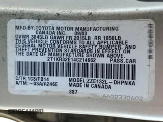2004 Toyota Matrix Std with VIN 2T1KR32E14C214662, listed as a Copart auction lot 49459355 with 243,651 mi miles and Salvage Title. Bid and sale history available at carsss.com. Image 13.