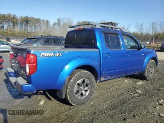 2015 Nissan Frontier Pro-4X with VIN 1N6AD0EVXFN744419, listed as a Copart auction lot 42835395 with 77,691 mi miles and Salvage title. Bid and sale history available at DreamBid. Image 3.