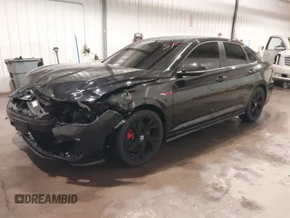 2023 Volkswagen Jetta Autobahn with VIN 3VW1T7BU1PM002445, listed as a IAAI auction lot 41882855 with 25,641 mi miles and . Bid and sale history available at DreamBid. Image 2.