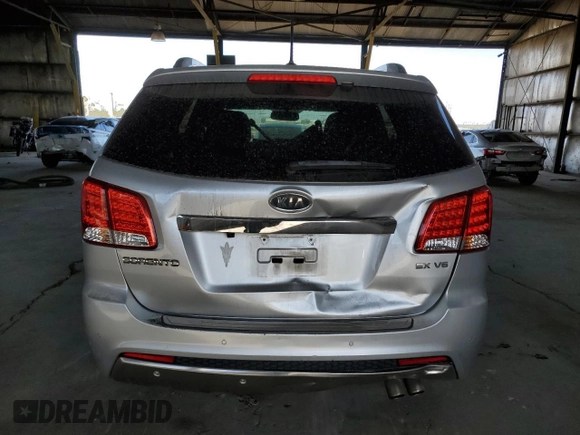 2012 Kia Sorento SX with VIN 5XYKW4A26CG237671, listed as a Copart auction lot 48226785 with 167,827 mi miles and Salvage Title. Bid and sale history available at carsss.com. Image 6.