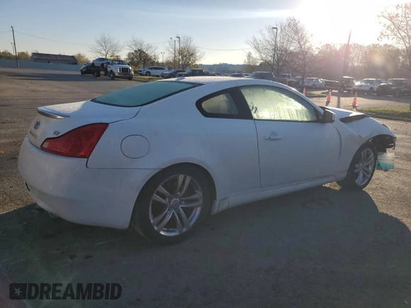 2009 Infiniti G37 Sport with VIN JNKCV64E59M606048, listed as a Copart auction lot 74562664 with 19,387 mi miles and Salvage Title. Bid and sale history available at DreamBid. Image 3.