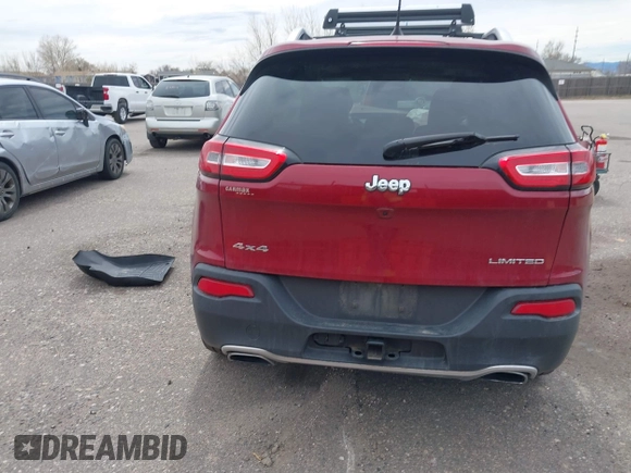 2017 Jeep Cherokee Limited with VIN 1C4PJMDSXHW622175, listed as a IAAI auction lot 41862930 with 118,153 mi miles and . Bid and sale history available at DreamBid. Image 16.