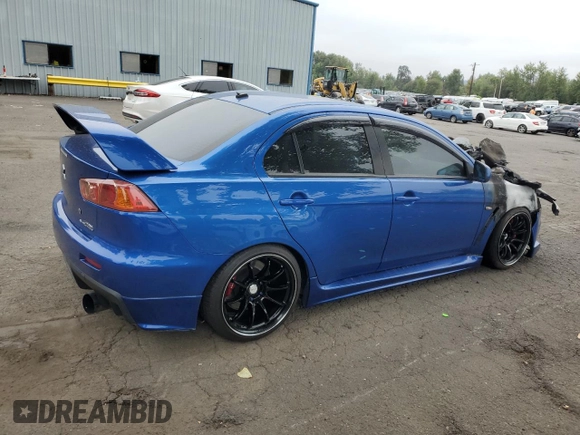 2008 Mitsubishi Lancer Evolution GSR with VIN JA3AW86VX8U044188, listed as a Copart auction lot 70872314 with 0 mi miles and Salvage Title. Bid and sale history available at carsss.com. Image 3.