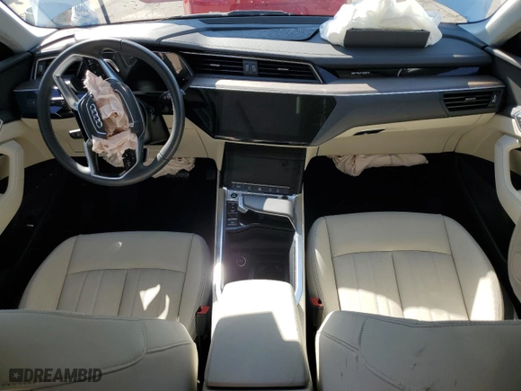 2024 Audi Q8 e-tron Premium with VIN WA14AAGE2RB019540, listed as a Copart auction lot 74615564 with 7,027 mi miles and Salvage Title. Bid and sale history available at carsss.com. Image 8.