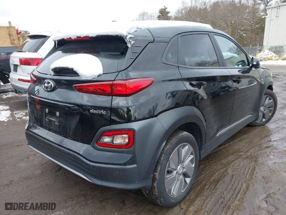 2020 Hyundai Kona Electric SEL with VIN KM8K23AG4LU090200, listed as a IAAI auction lot 41522935 with 34,904 mi miles. Bid and sale history available at carsss.com. Image 4.