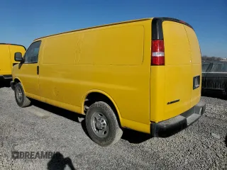 2020 Chevrolet Express Cargo Van with VIN 1GCWGAFP8L1129652, listed as a Copart auction lot 45386515 with 210,632 mi miles and Clean Title. Bid and sale history available at carsss.com. Image 2.