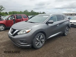 2015 Nissan Murano S z VIN 5N1AZ2MH3FN226384, wystawiony jako Copart lot #57523775 z przebiegiem 107 362 mil mil oraz Szkoda całkowita • Salvage title. Historia ofert i sprzedaży dostępna na DreamBid. Obrazek 1.