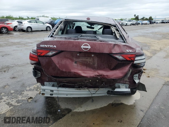 2024 Nissan Sentra SV with VIN 3N1AB8CV4RY241604, listed as a Copart auction lot 51223755 with 31,400 mi miles and Salvage Title. Bid and sale history available at DreamBid. Image 6.