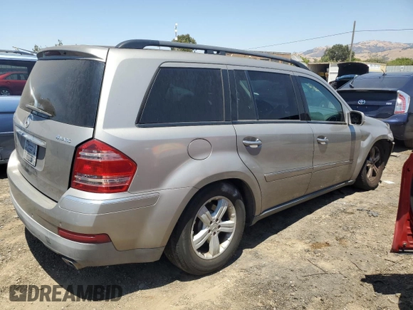 2007 Mercedes-Benz GL-Class with VIN 4JGBF71E97A195803, listed as a Copart auction lot 63149844 with 129,708 mi miles and Salvage Title. Bid and sale history available at carsss.com. Image 3.