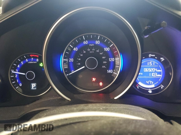 2017 Honda Fit LX with VIN JHMGK5H57HS019536, listed as a Copart auction lot 52028695 with 69,204 mi miles and Non Repairable. Bid and sale history available at carsss.com. Image 9.