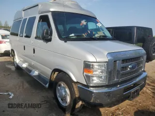 2008 Ford Econoline Passenger XL with VIN 1FBNE31L48DA30502, listed as a Copart auction lot 50341364 with Not Provided miles and Salvage Title. Bid and sale history available at carsss.com. Image 4.