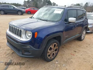 2017 Jeep Renegade Limited with VIN ZACCJBDB9HPE72768, listed as a IAAI auction lot 41506030 with 93,657 mi miles and . Bid and sale history available at DreamBid. Image 17.