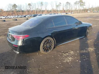2023 Mercedes-Benz S 500 with VIN W1K6G6DBXPA188654, listed as a IAAI auction lot 41378553 with 31,580 mi miles and . Bid and sale history available at DreamBid. Image 4.