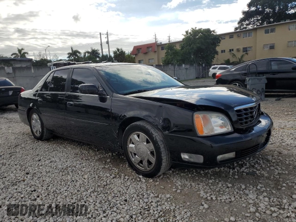 2002 Cadillac DeVille DTS with VIN 1G6KF57962U233811, listed as a Copart auction lot 80435034 with 62,005 mi miles and Salvage Title. Bid and sale history available at carsss.com. Image 4.