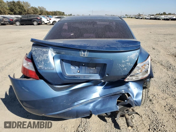 2007 Honda Civic Cpe LX with VIN 2HGFG12657H563632, listed as a Copart auction lot 73558664 with 166,144 mi miles and Salvage Title. Bid and sale history available at carsss.com. Image 6.