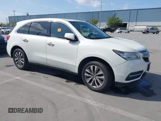 2015 Acura MDX Technology with VIN 5FRYD3H48FB011286, listed as a IAAI auction lot 42058039 with 66,038 mi miles and . Bid and sale history available at DreamBid. Image 1.
