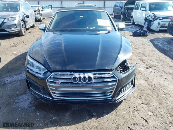 2018 Audi S5 Cabriolet Prestige with VIN WAU24GF53JN007356, listed as a IAAI auction lot 41525257 with 57,131 mi miles. Bid and sale history available at carsss.com. Image 13.